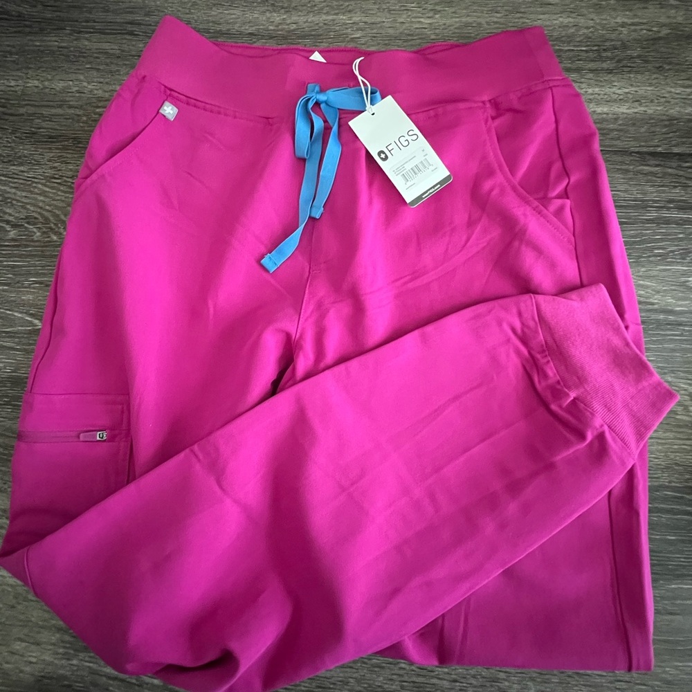 women's Raspberry Sorbet Zamora™ High Waisted 2.0 - Jogger Scrub Pants - M
